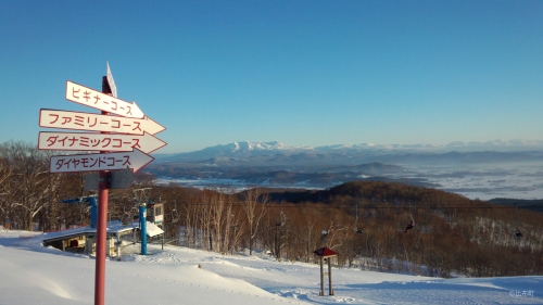 3. スキー場から望む大雪山